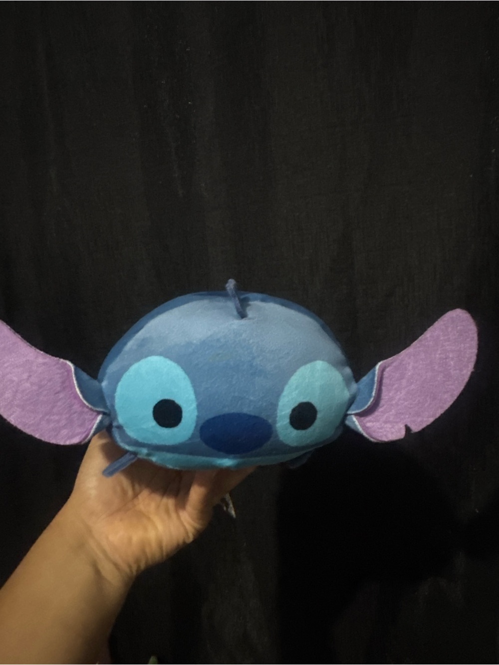 Disney Plush Stitch-Inspired Blue and Purple Ear Headband